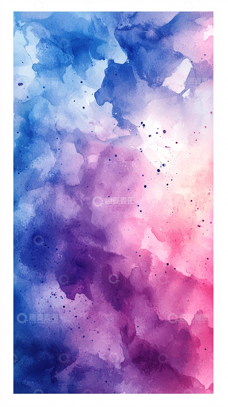 高清大图下载【趣麦麦图】梦幻渐变水彩背景