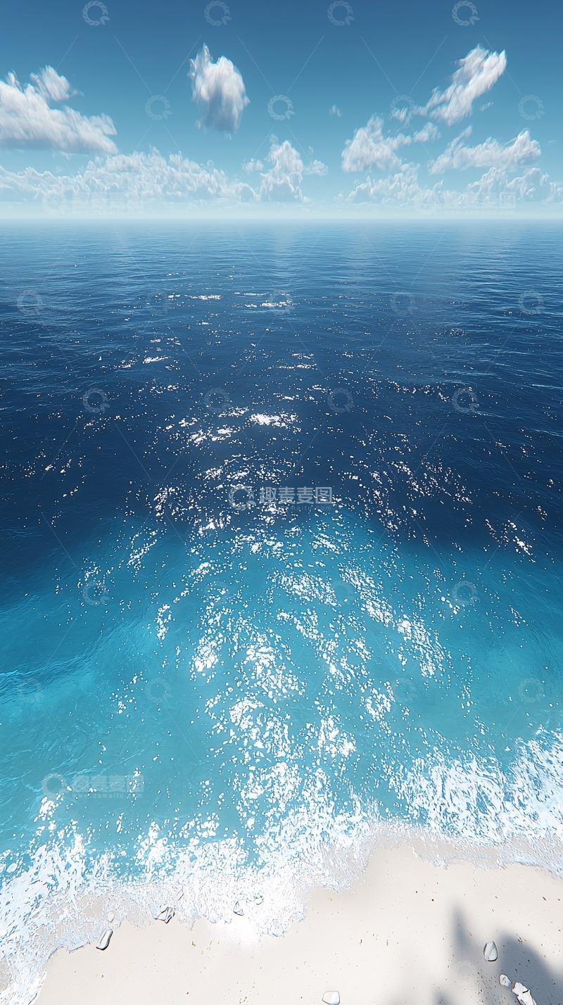 高清大图下载【趣麦麦图】平静的海面
