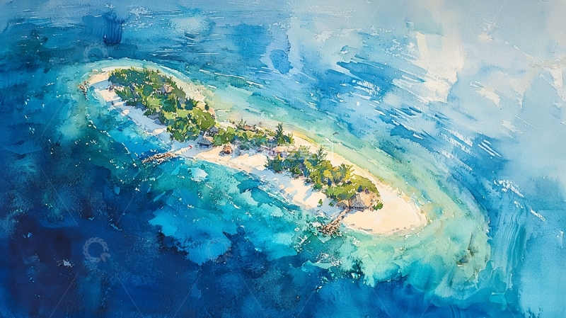 高清大图下载【趣麦麦图】热带岛屿