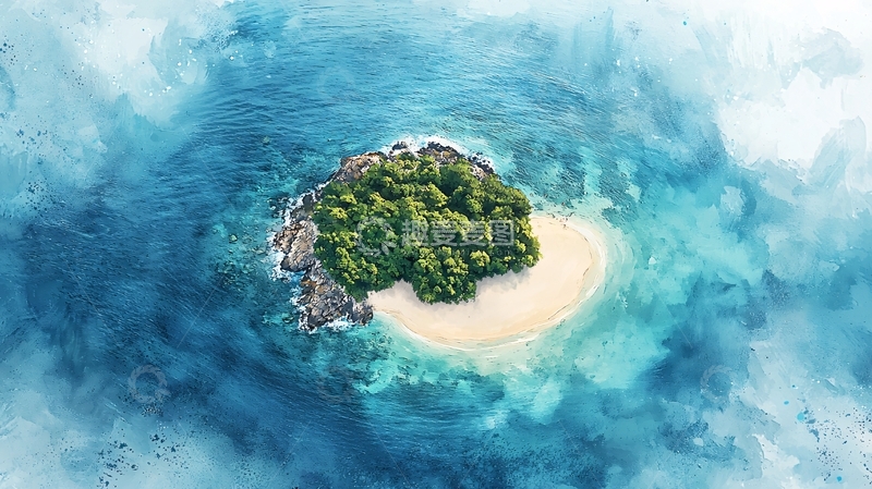 高清大图下载【趣麦麦图】热带岛屿