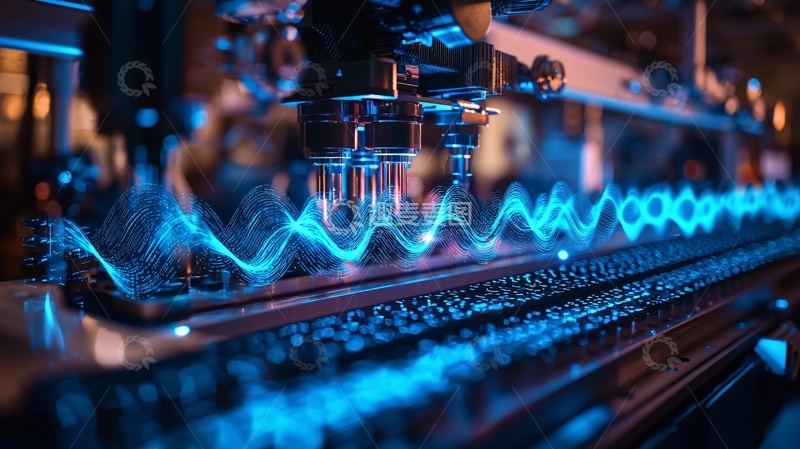 高清大图下载【趣麦麦图】科技感光线波浪图形