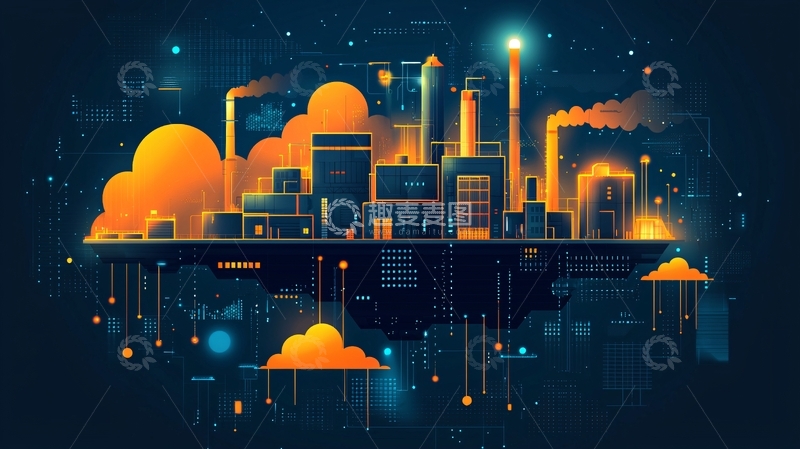 高清大图下载【趣麦麦图】云端工厂