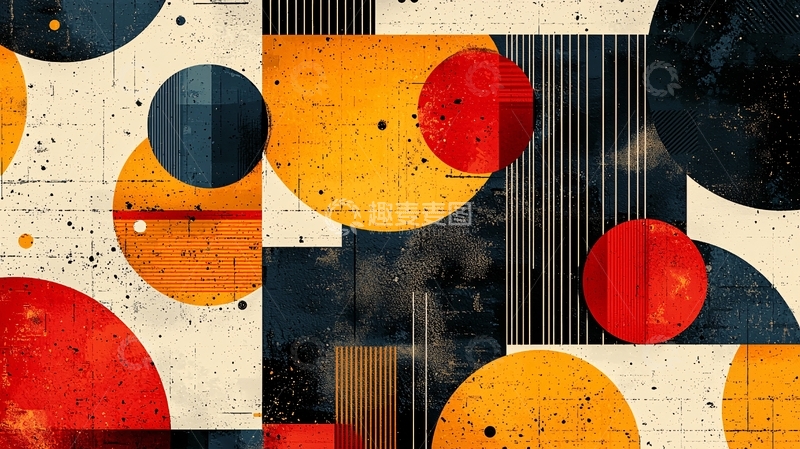高清大图下载【趣麦麦图】抽象几何图案