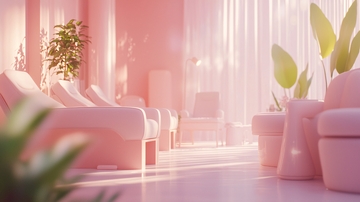 粉色系温馨美容院