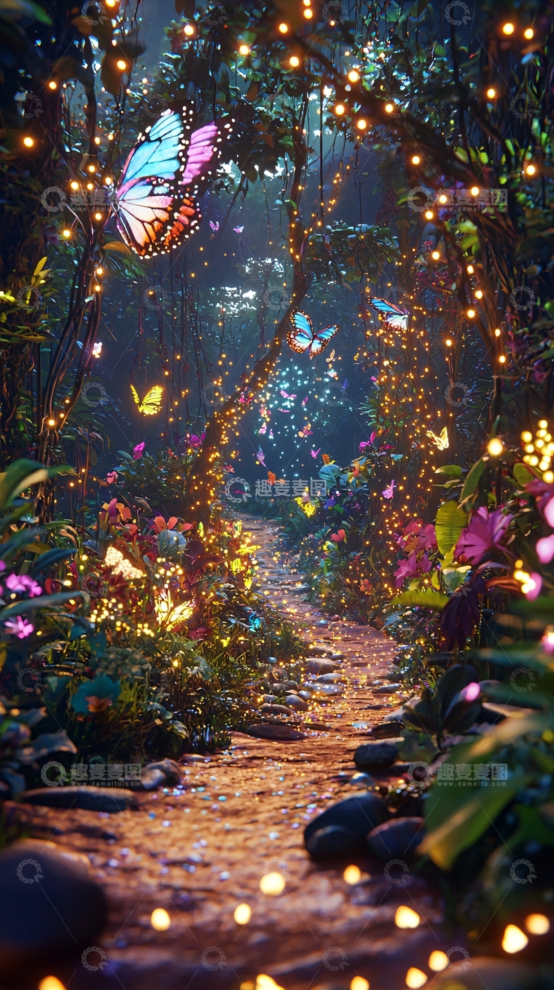 高清大图下载【趣麦麦图】梦幻森林小路27