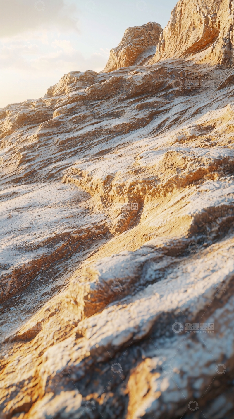 高清大图下载【趣麦麦图】阳光下的岩石纹理