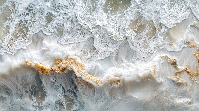 高清大图下载【趣麦麦图】波涛汹涌的海岸线