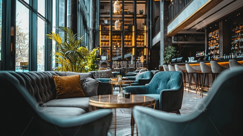 高清大图下载【趣麦麦图】高档酒店大堂酒廊