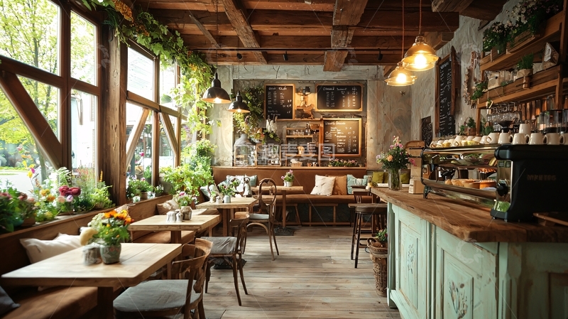 高清大图下载【趣麦麦图】复古文艺咖啡馆