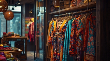 复古服装店陈列