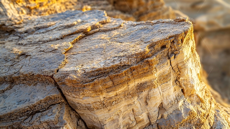 高清大图下载【趣麦麦图】阳光照射下的岩石纹理
