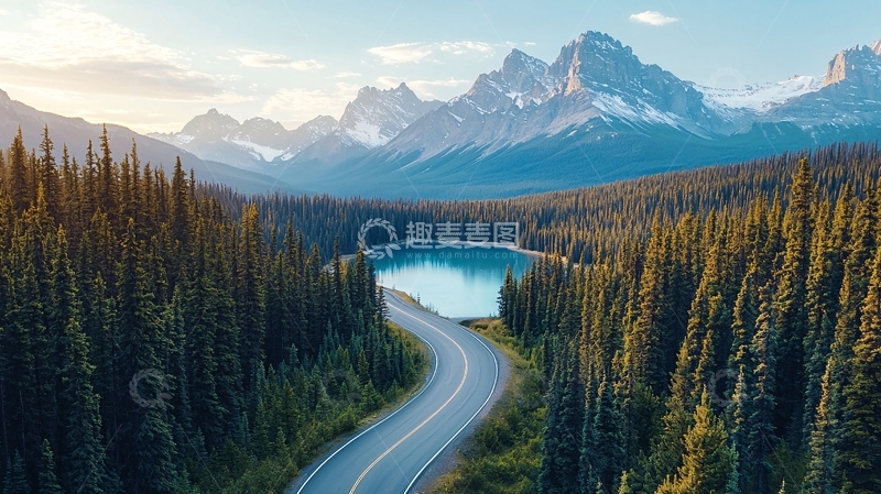 高清大图下载【趣麦麦图】山水公路美景