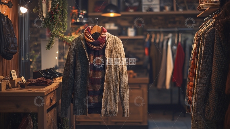 高清大图下载【趣麦麦图】复古服装店