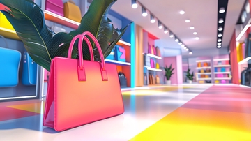 彩色包包时尚店铺