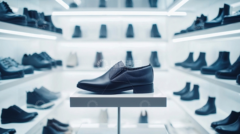高清大图下载【趣麦麦图】高端男士皮鞋陈列