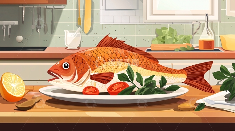 高清大图下载【趣麦麦图】烤鱼