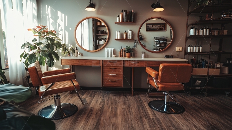 高清大图下载【趣麦麦图】时尚复古理发店