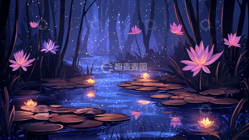 高清大图下载【趣麦麦图】梦幻森林