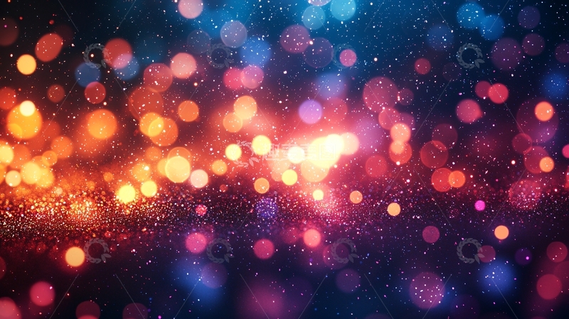 高清大图下载【趣麦麦图】绚丽光斑星空背景