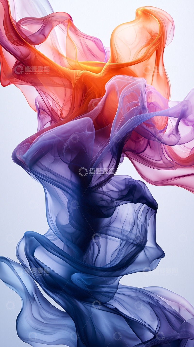 高清大图下载【趣麦麦图】彩色烟雾流动4