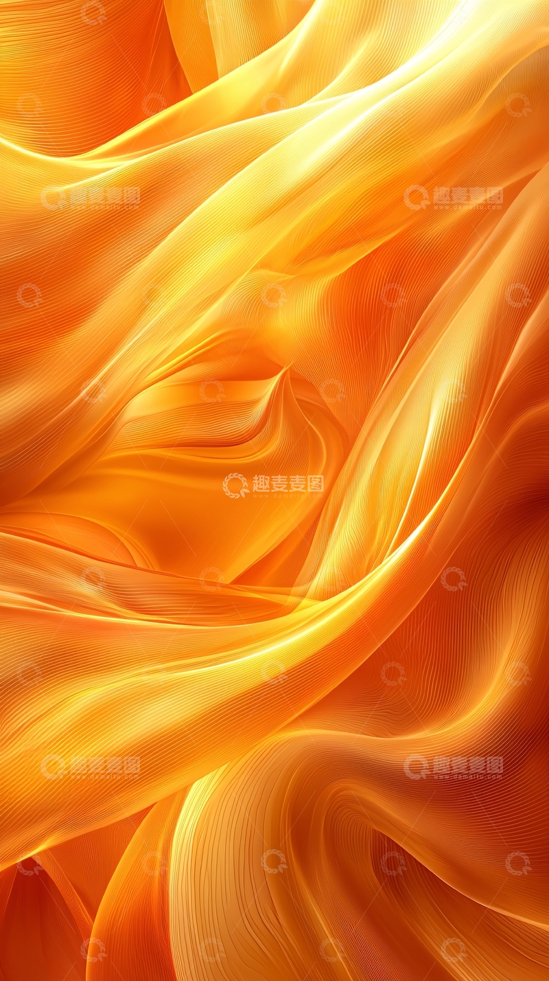 高清大图下载【趣麦麦图】金色流动绸缎