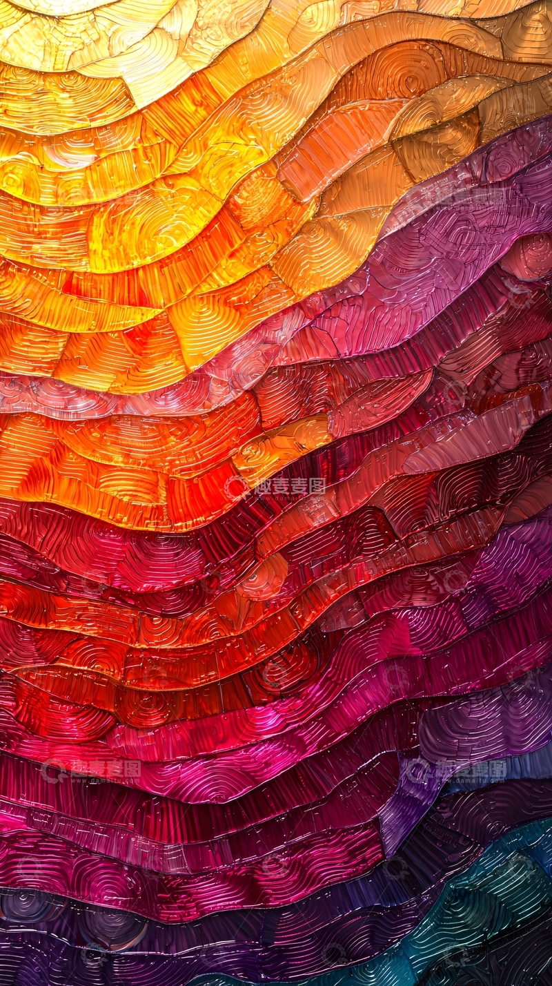 高清大图下载【趣麦麦图】彩色条纹抽象纹理背景