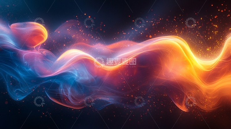 高清大图下载【趣麦麦图】光影流体