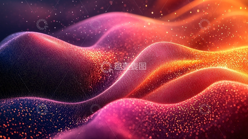 高清大图下载【趣麦麦图】抽象波浪渐变背景
