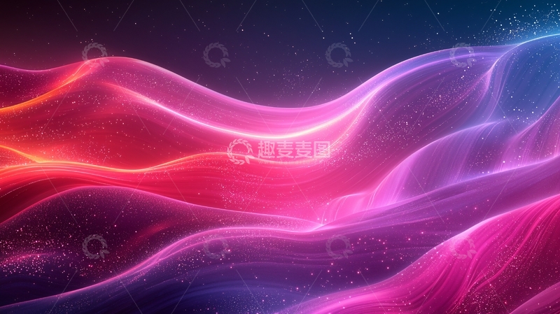 高清大图下载【趣麦麦图】彩色流体渐变背景