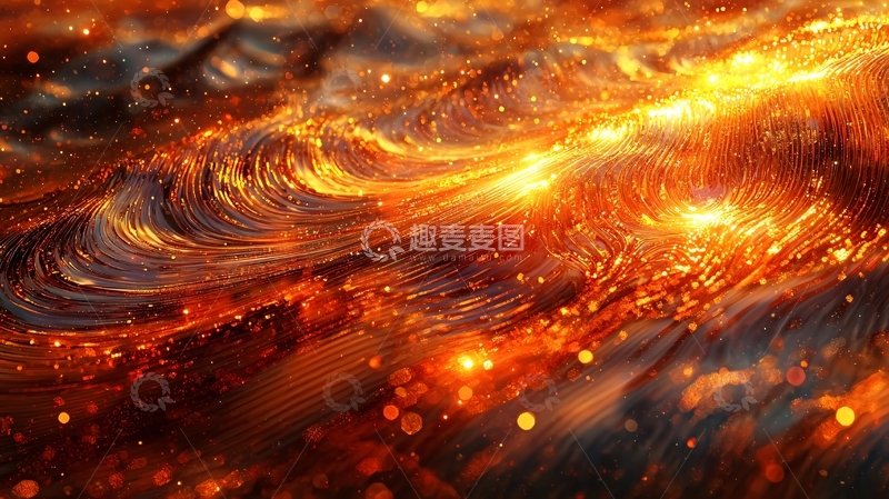 高清大图下载【趣麦麦图】火焰波浪