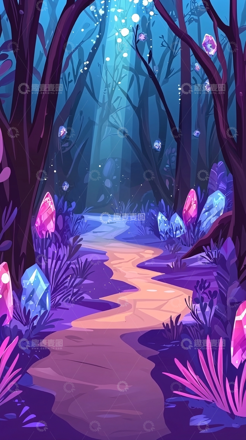 高清大图下载【趣麦麦图】梦幻森林小径