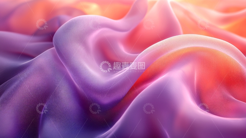 高清大图下载【趣麦麦图】色彩流动丝绸质感