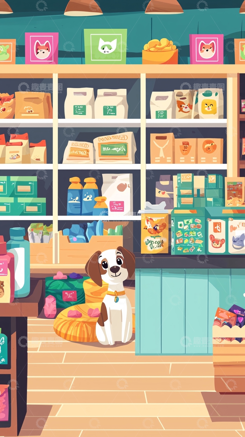 高清大图下载【趣麦麦图】宠物商店
