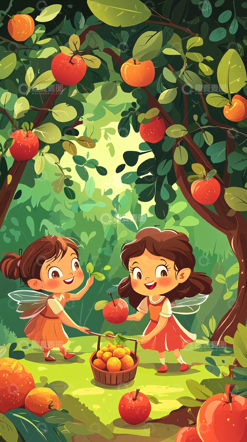 高清大图下载【趣麦麦图】卡通小仙女