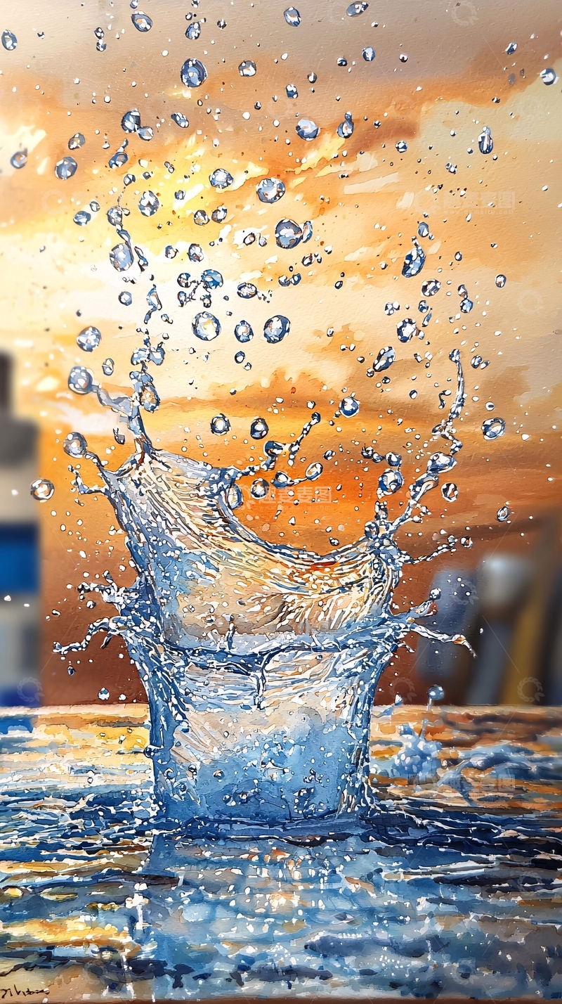 高清大图下载【趣麦麦图】水花四溅的瞬间