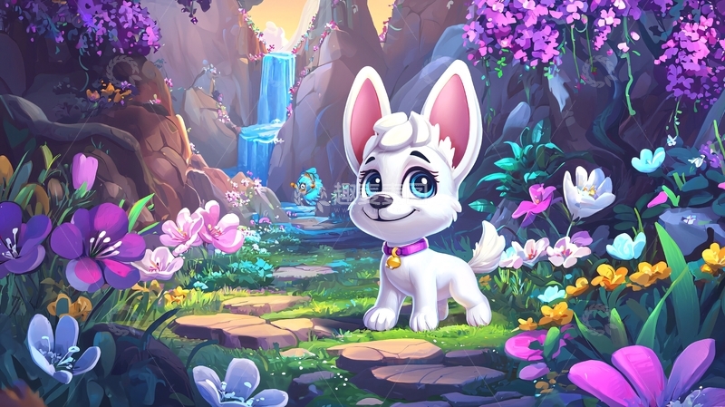 高清大图下载【趣麦麦图】梦幻小狗