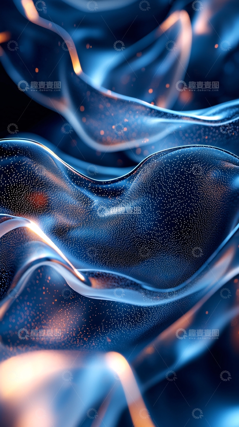 高清大图下载【趣麦麦图】流体渐变光影梦幻背景