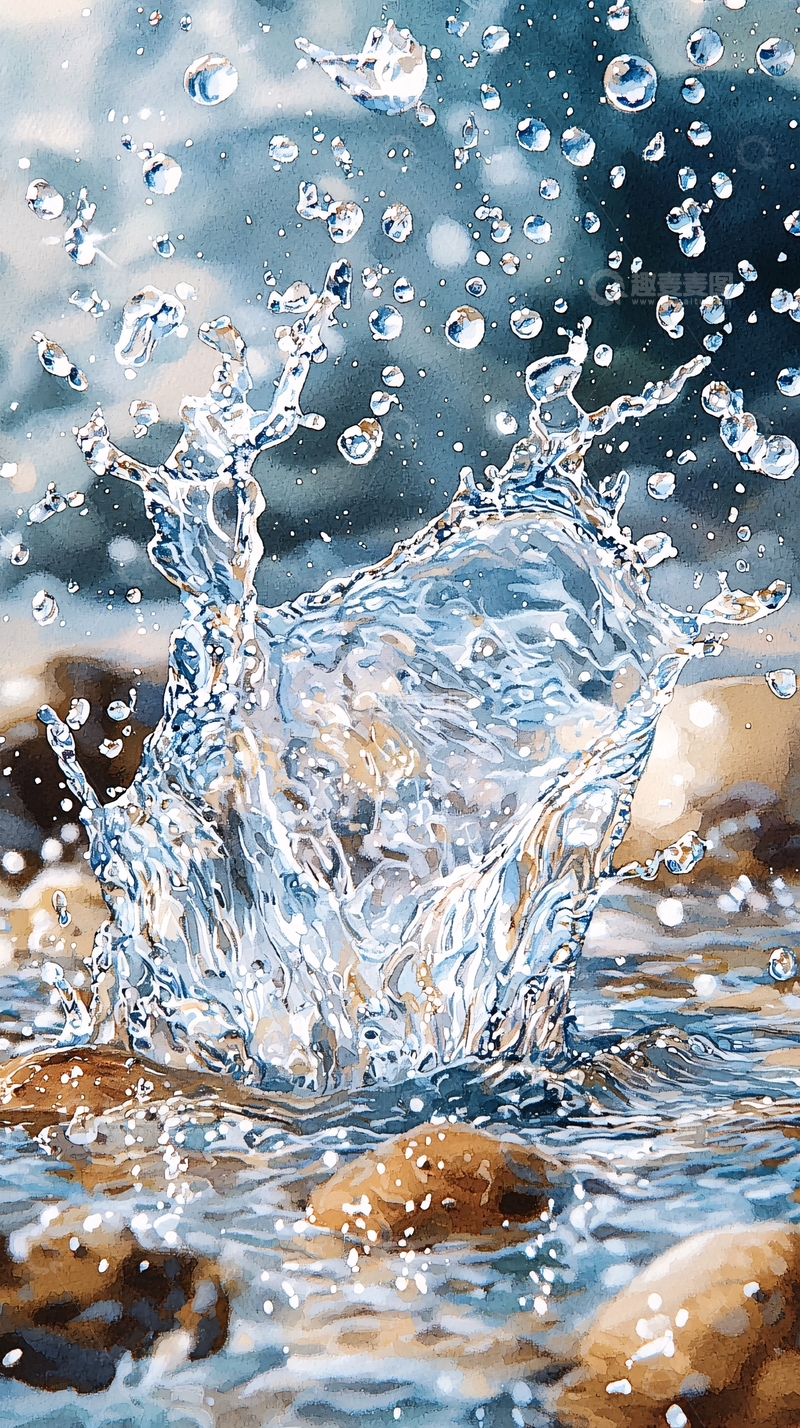 高清大图下载【趣麦麦图】水花四溅的瞬间