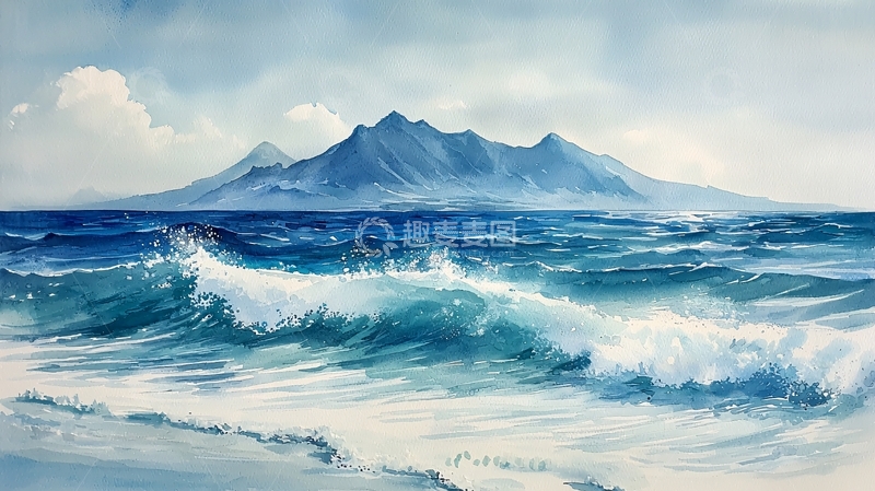 高清大图下载【趣麦麦图】蓝色海洋
