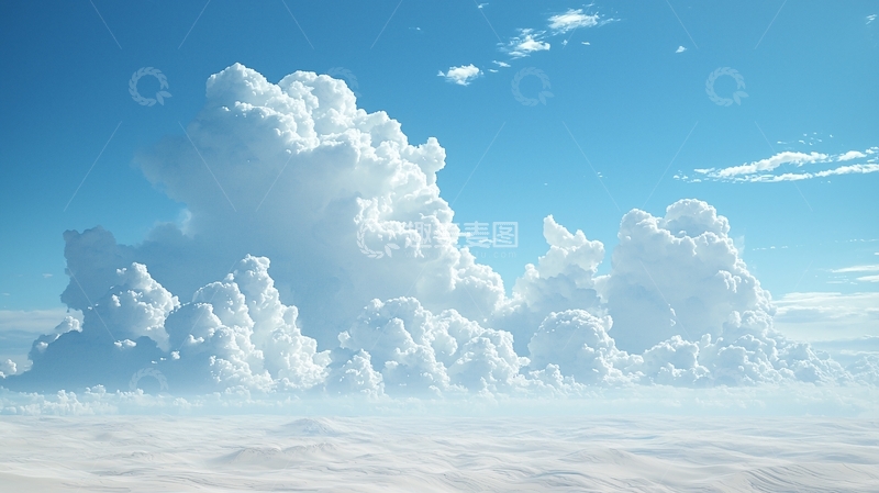高清大图下载【趣麦麦图】蓝天白云朵朵