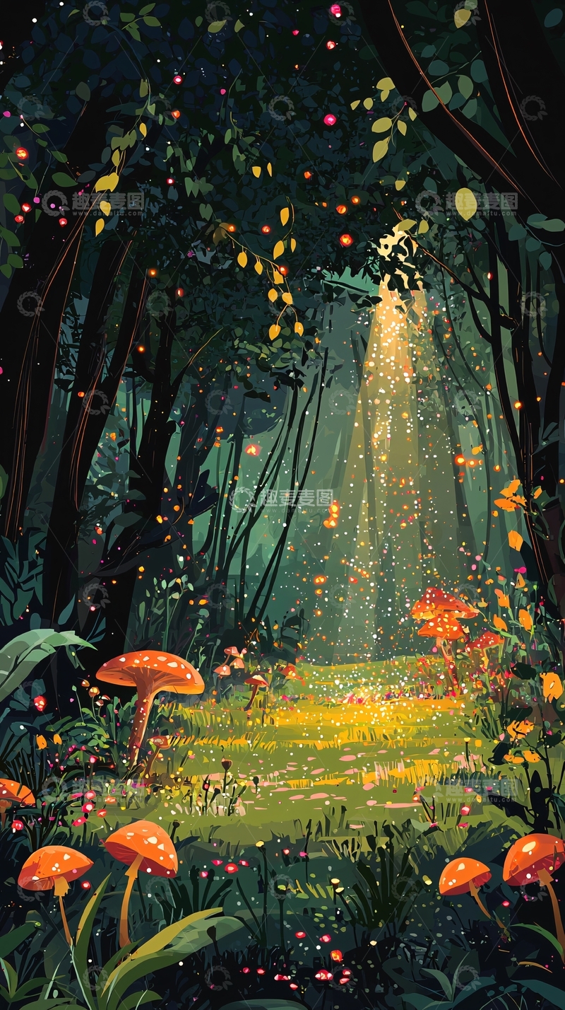 高清大图下载【趣麦麦图】神秘森林仙境