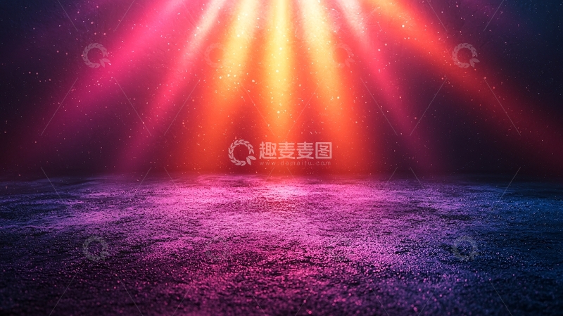 高清大图下载【趣麦麦图】红色光束照射舞台