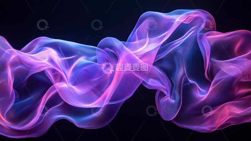 高清大图下载【趣麦麦图】紫色蓝色烟雾抽象背景