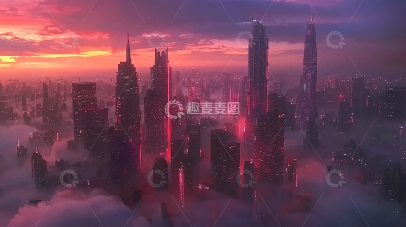 高清大图下载【趣麦麦图】未来都市