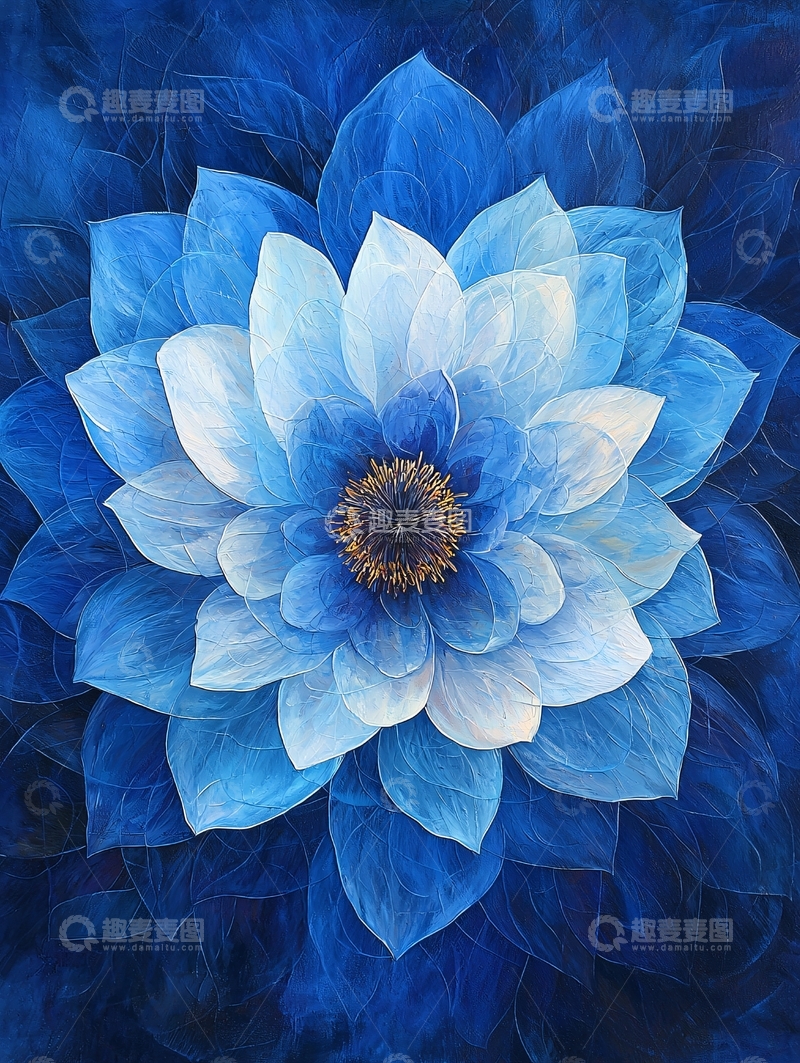 高清大图下载【趣麦麦图】蓝色花朵