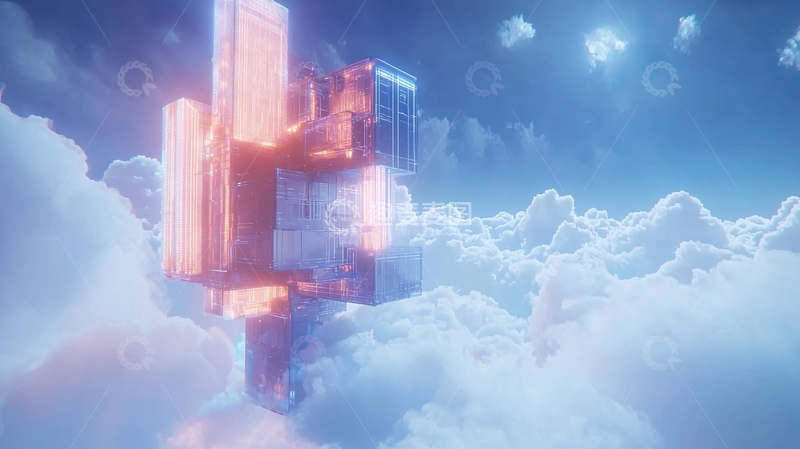 高清大图下载【趣麦麦图】云端未来都市