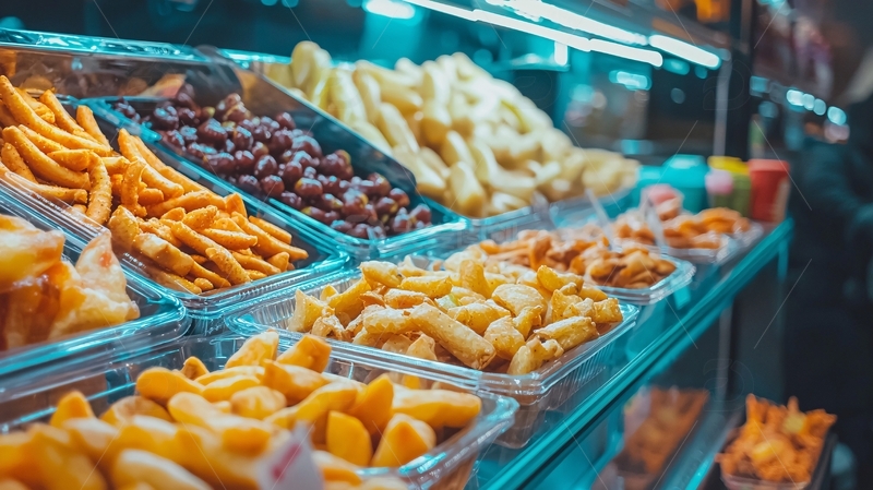 高清大图下载【趣麦麦图】各式油炸小吃