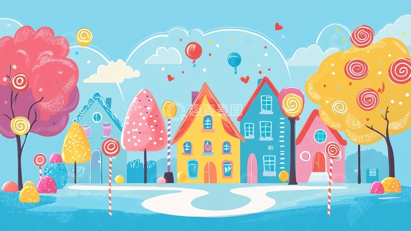 高清大图下载【趣麦麦图】糖果屋