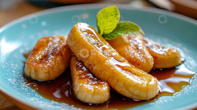 高清大图下载【趣麦麦图】焦糖香蕉