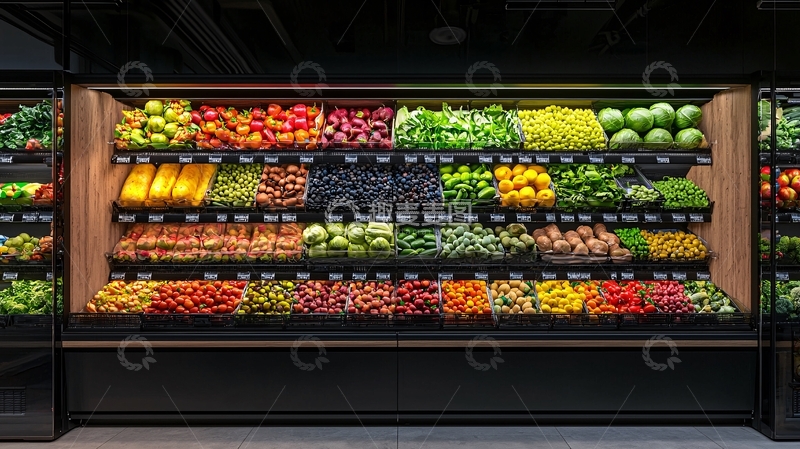 高清大图下载【趣麦麦图】超市水果蔬菜陈列